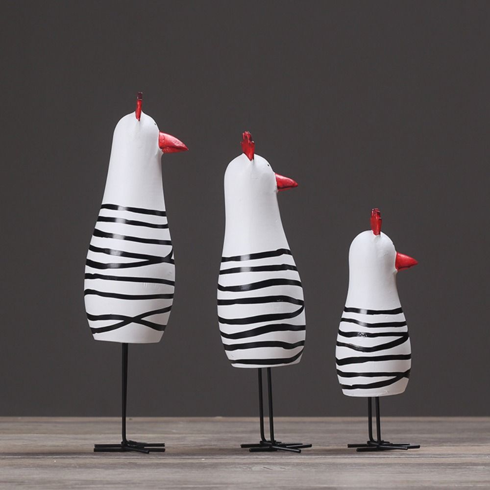 Wood Chisel Set - 3Pcs/Set Cartoon Carving Painted Chicken Statue