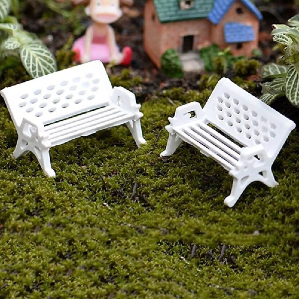 2Pcs Mini Park Seat Bench Cute - Woodworking Resin review and price