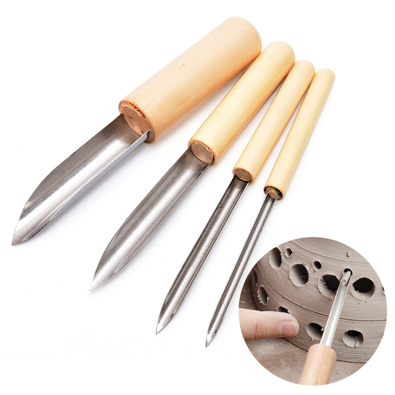 Pottery Tool Puncher 4 Pieces/ - Wood Chisel Set review and price