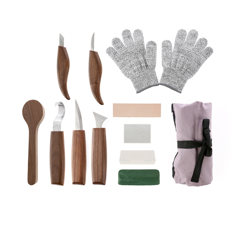 12PCS Walnut Chrome Vanadium S - Wood Chisel Set review and price