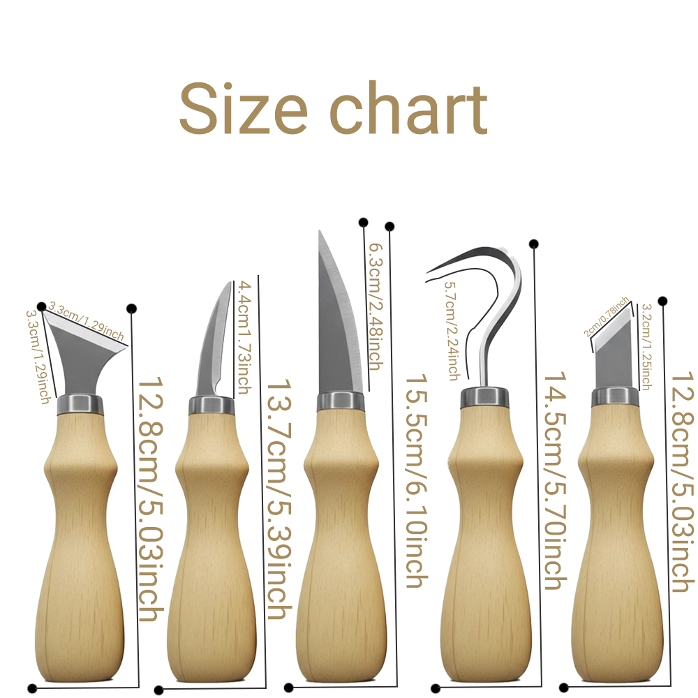 5PC Wood Carving Tools Set wit - Wood Chisel Set review and price