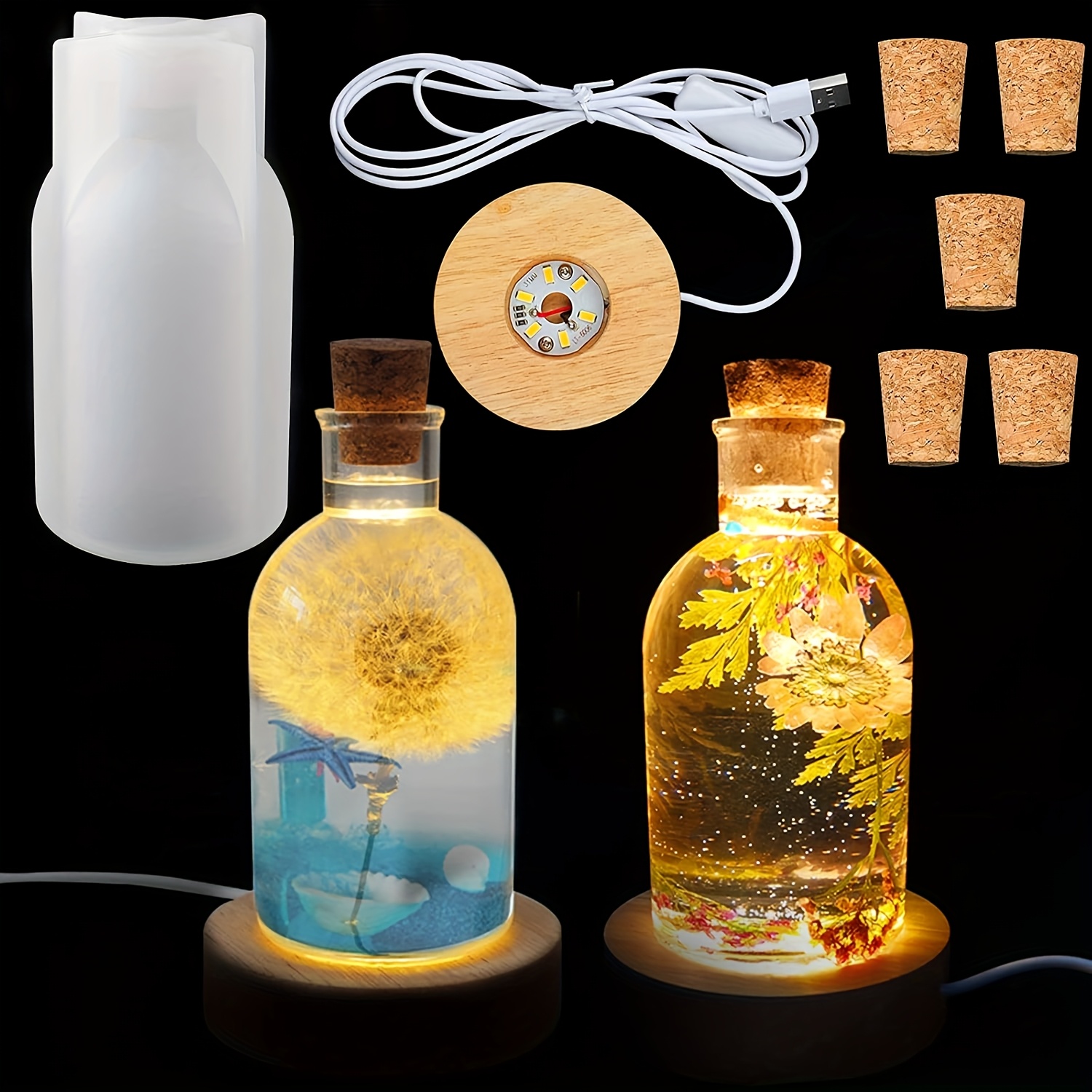 Drift Bottle Light Resin Mold  - Woodworking Resin review and price
