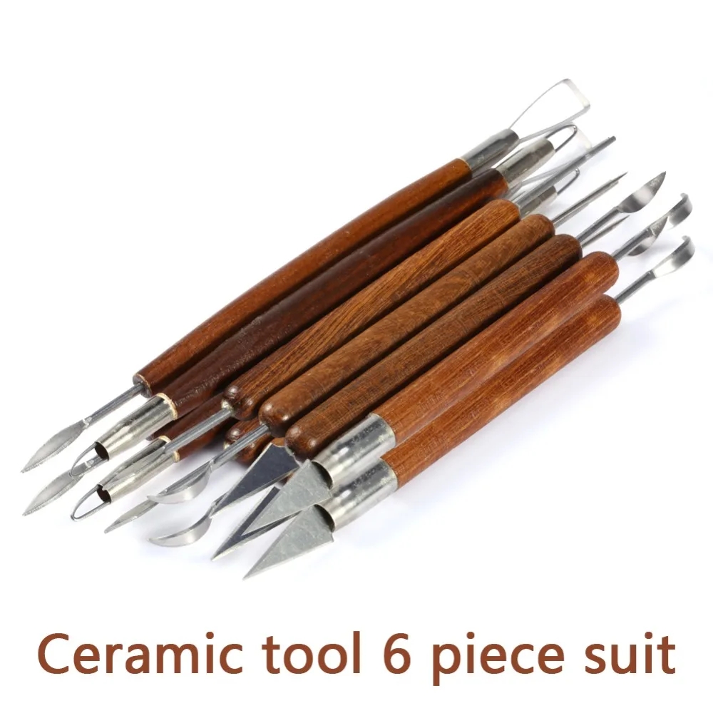 6PCS Sculpting Tool Pottery Wo - Wood Chisel Set review and price