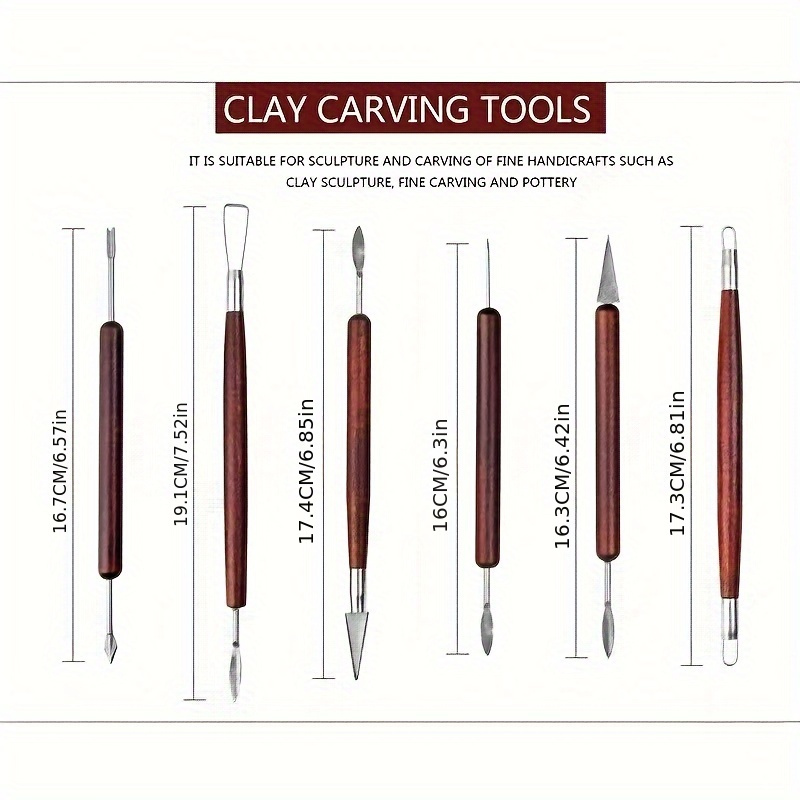 6PCS Sculpting Tool Pottery Wo - Wood Chisel Set review and price