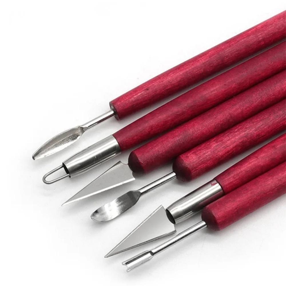 6PCS Sculpting Tool Pottery Wo - Wood Chisel Set review and price