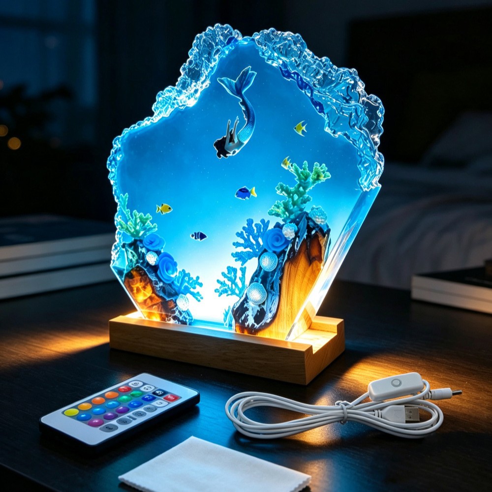 Deep Sea Mermaid Epoxy Sculptu - Woodworking Resin review and price