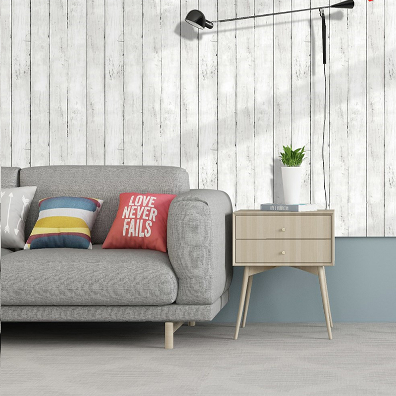 Ivory White Retro Imitation Wo - Woodworking Wallpaper review and price