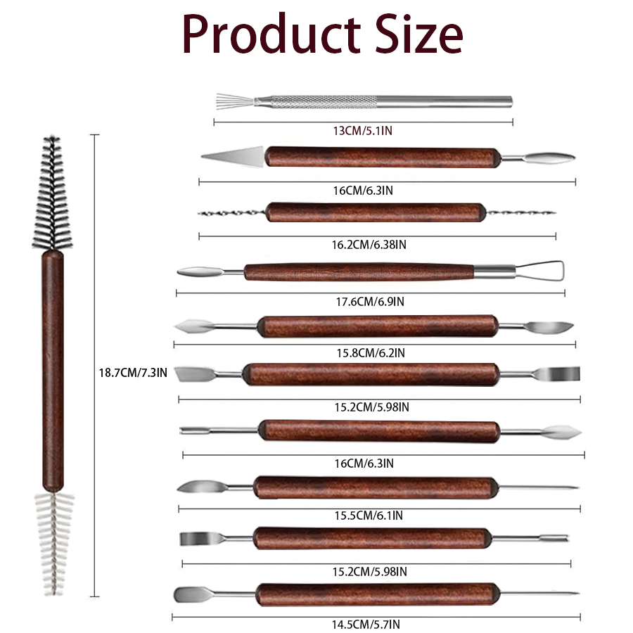 25/40Pcs Pottery & Clay Sculpt - Wood Chisel Set review and price