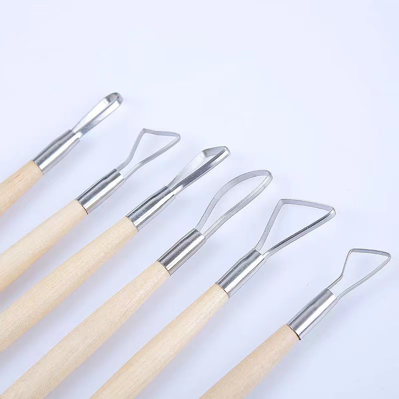 6PCS wooden handle wax pottery - Wood Chisel Set review and price